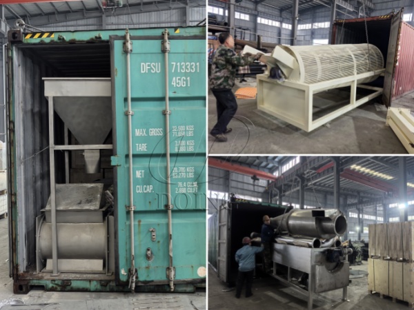 實力交付！河南金瑞4噸/時garri加工生產(chǎn)線發(fā)往尼日利亞