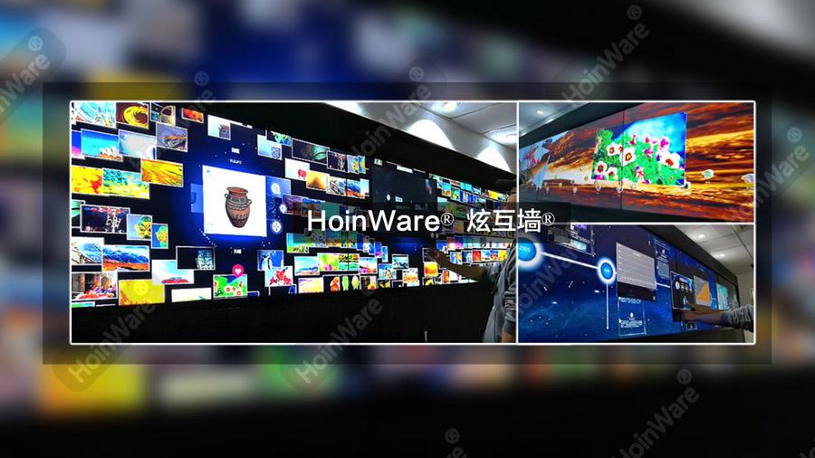 HoinWare炫互墻軟件，互動(dòng)圖片墻軟件，發(fā)展歷程互動(dòng)展示墻軟件，產(chǎn)品互動(dòng)展示墻軟件